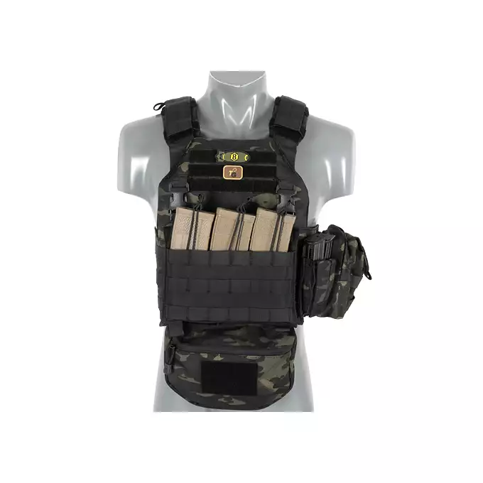 [Zestaw] Wielozadaniowy Plate Carrier - Coyote [8FIELDS] + Buckle Up Potrójna ładownica karabinowa - Coyote [8FIELDS]