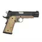 [Zestaw] M1911 Gladiator Crixus - Dark Earth [APS] + Kabura Airsoftowa do 1911 - Black [Amomax]