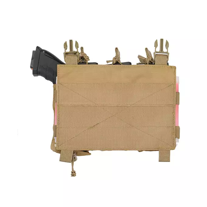 PEW Tactical Triple Mag Pouch – Panneau Avant Thorax – Camo – 556/545/762