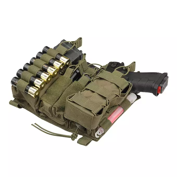 [Zestaw] Modularny Chest Rig Buckle Up - Olive [8FIELDS] + Buckle Up wielozadaniowy panel przedni - Olive [8FIELDS]
