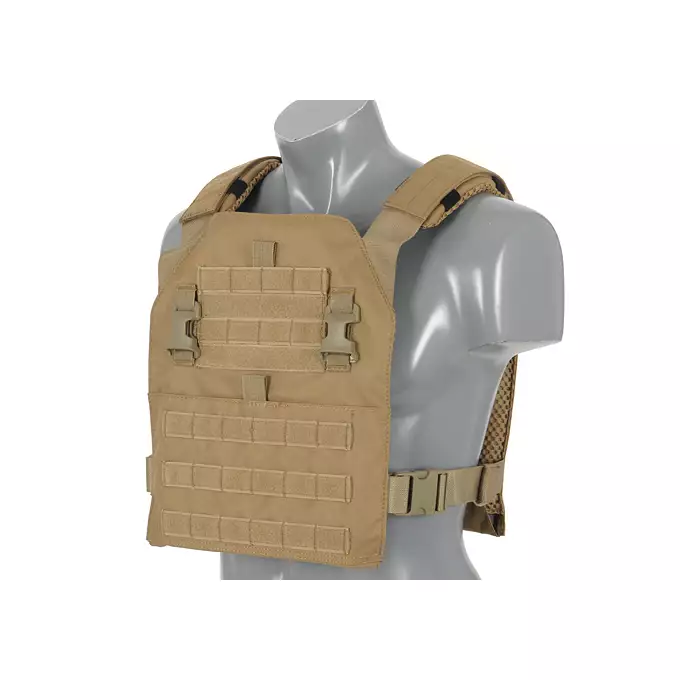 [Zestaw] Wielozadaniowy Plate Carrier - Coyote [8FIELDS] + Buckle Up Potrójna ładownica karabinowa - Coyote [8FIELDS]