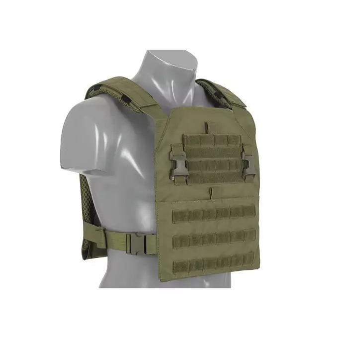 [Zestaw] Wielozadaniowy Plate Carrier - Olive [8FIELDS] + Buckle Up potrójna ładownica karabinowo-pistoletowa 5.56/9mm - OD