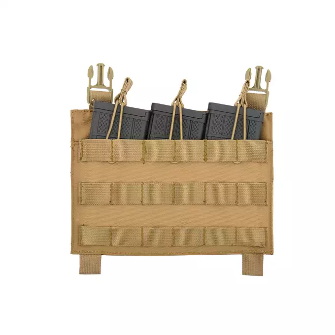[Zestaw] Wielozadaniowy Plate Carrier - Coyote [8FIELDS] + Buckle Up Potrójna ładownica karabinowa - Coyote [8FIELDS]
