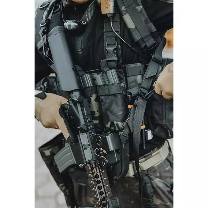 [Zestaw] Modularny Chest Rig Buckle Up - MB [8FIELDS] + Buckle Up potrójna ładownica karabinowo-pistoletowa AK/9mm - MB