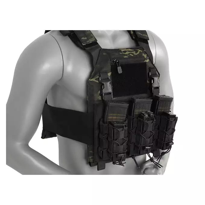 [Zestaw] Wielozadaniowy Plate Carrier - Black [8FIELDS] + Buckle Up szybka potrójna ładownica karabinowo-pistoletowa - Black