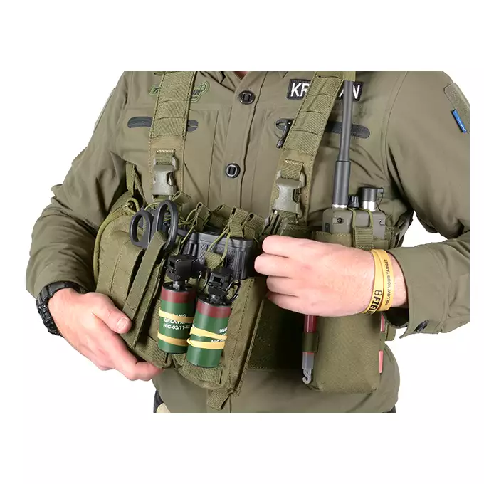 [Zestaw] Modularny Chest Rig Buckle Up - Coyote [8FIELDS] + Buckle Up potrójna ładownica karabinowo-pistoletowa AK/9mm - Coyote
