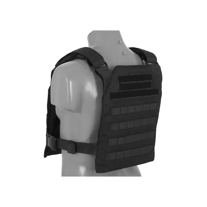 [Zestaw] Wielozadaniowy Plate Carrier - Black [8FIELDS] + Buckle Up potrójna ładownica karabinowo-pistoletowa 5.56/9mm - BK