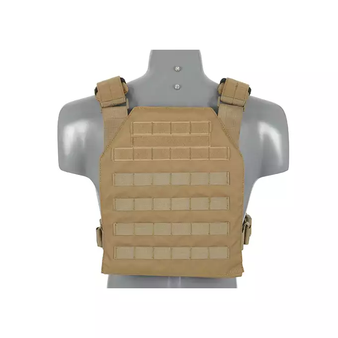 [Zestaw] Wielozadaniowy Plate Carrier - Coyote [8FIELDS] + Buckle Up potrójna ładownica karabinowo-pistoletowa 5.56/9mm - Coyote