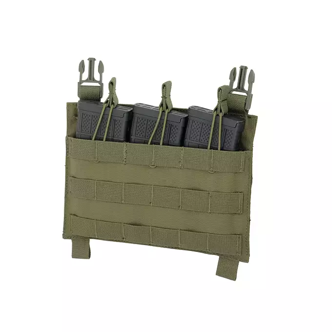 [Zestaw] Wielozadaniowy Plate Carrier - Olive [8FIELDS] + Buckle Up Potrójna ładownica karabinowa - Olive [8FIELDS]