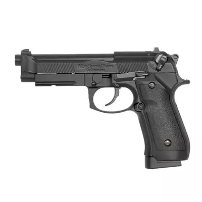 [Zestaw] HG-199 Full Auto CO2 [HFC] + Kabura Airsoftowa do Beretta M9/92F - Black [Amomax]