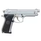 [Zestaw] ST92F Non-Blowback Airsoft Gas Pistol - Silver [STTi] + Kabura Airsoftowa do Beretta M9/92F - Black [Amomax]
