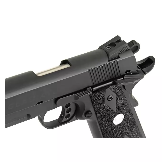 [Zestaw] M1911 Gladiator Marcux - Black [APS] + Kabura Airsoftowa do 1911 - Black [Amomax]
