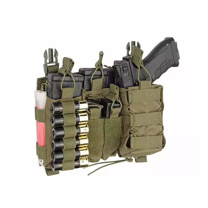 [Zestaw] Modularny Chest Rig Buckle Up - Olive [8FIELDS] + Buckle Up wielozadaniowy panel przedni - Olive [8FIELDS]