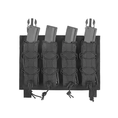 [Zestaw] Modularny Chest Rig Buckle Up - Black [8FIELDS] + Szybka poczwórna ładownica BUCKLE UP na magazynki MP5/SMG/UTR45 - Black