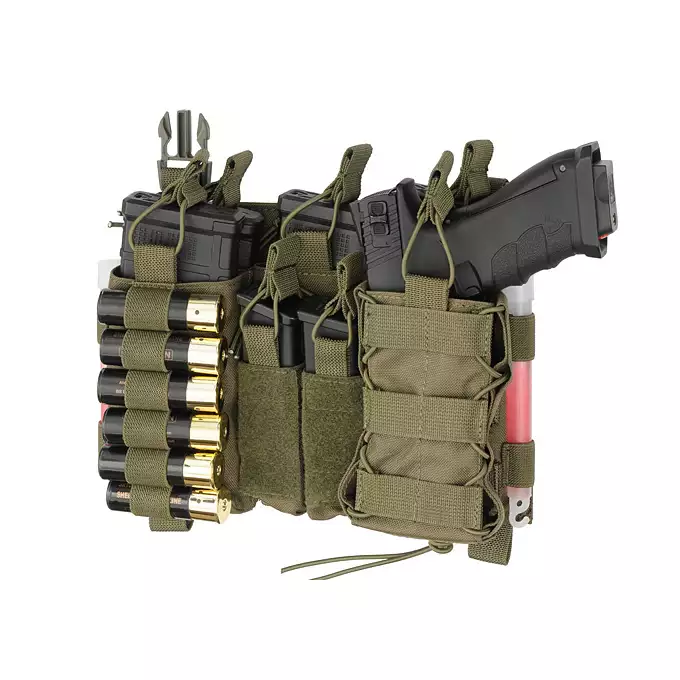 [Zestaw] Modularny Chest Rig Buckle Up - Olive [8FIELDS] + Buckle Up wielozadaniowy panel przedni - Olive [8FIELDS]