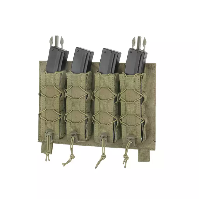 [Zestaw] Modularny Chest Rig Buckle Up - Olive [8FIELDS] + Szybka poczwórna ładownica BUCKLE UP na magazynki MP5/SMG/UTR45 - Olive [8FIELDS]