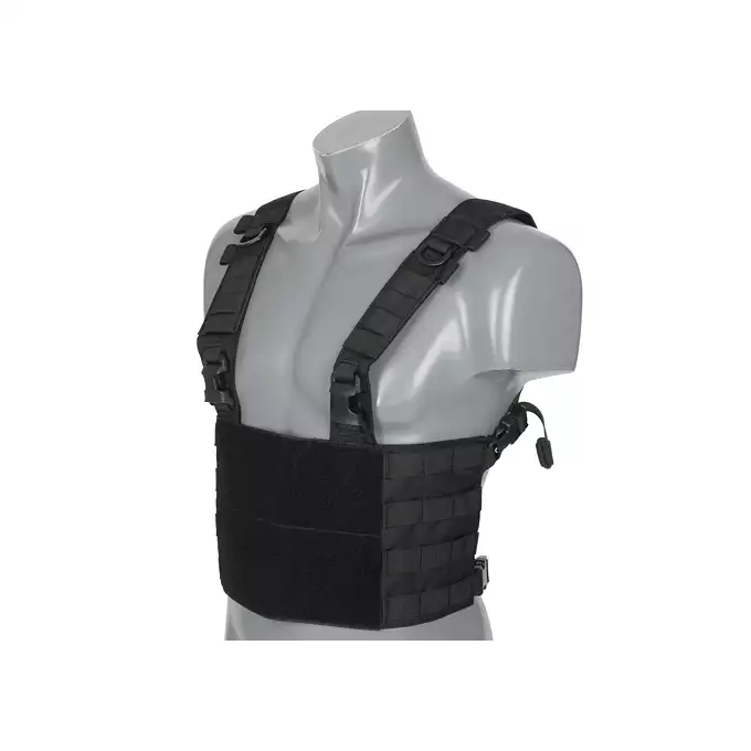 [Zestaw] Modularny Chest Rig Buckle Up - Black [8FIELDS] + Szybka poczwórna ładownica BUCKLE UP na magazynki MP5/SMG/UTR45 - Black