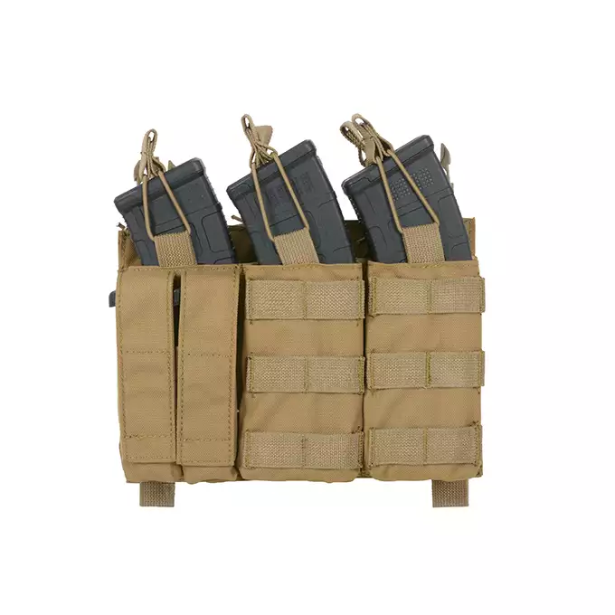 [Zestaw] Modularny Chest Rig Buckle Up - Coyote [8FIELDS] + Buckle Up potrójna ładownica karabinowo-pistoletowa AK/9mm - Coyote