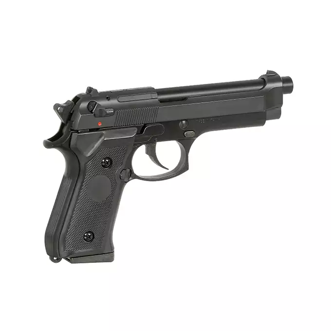 [Zestaw] ST92F Non-Blowback Airsoft Gas Pistol - Black [STTi] + Kabura Airsoftowa do Beretta M9/92F - Black [Amomax]