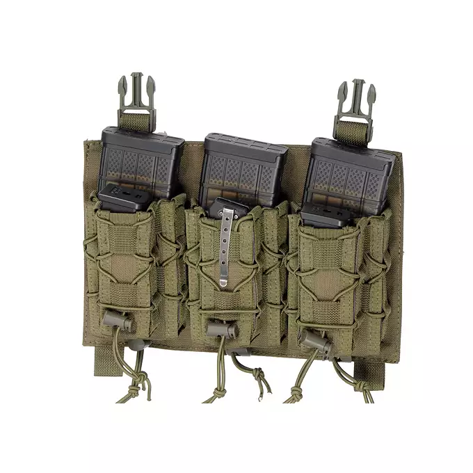 [Zestaw] Wielozadaniowy Plate Carrier - Olive [8FIELDS] + Buckle Up szybka potrójna ładownica karabinowo-pistoletowa - Olive