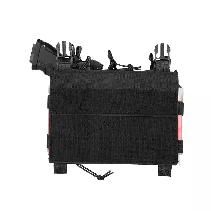 [Zestaw] Modularny Chest Rig Buckle Up - Black [8FIELDS] + Buckle Up wielozadaniowy panel przedni - Black [8FIELDS]