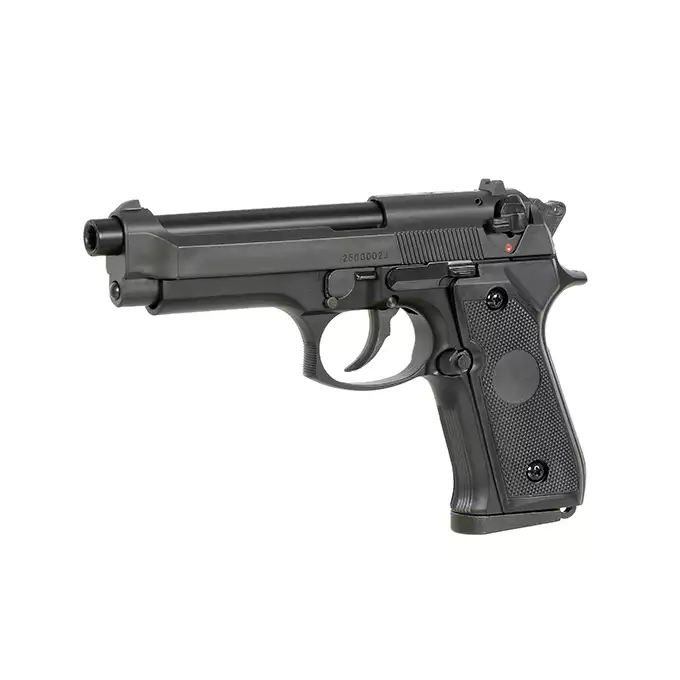 [Zestaw] ST92F Non-Blowback Airsoft Gas Pistol - Black [STTi] + Kabura Airsoftowa do Beretta M9/92F - Black [Amomax]