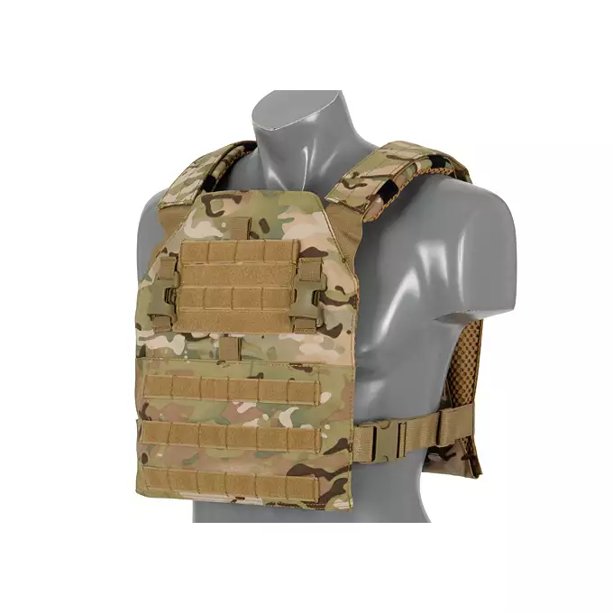 [Zestaw] Wielozadaniowy Plate Carrier - Multicamo [8FIELDS] + Buckle Up potrójna ładownica karabinowo-pistoletowa 5.56/9mm - MC