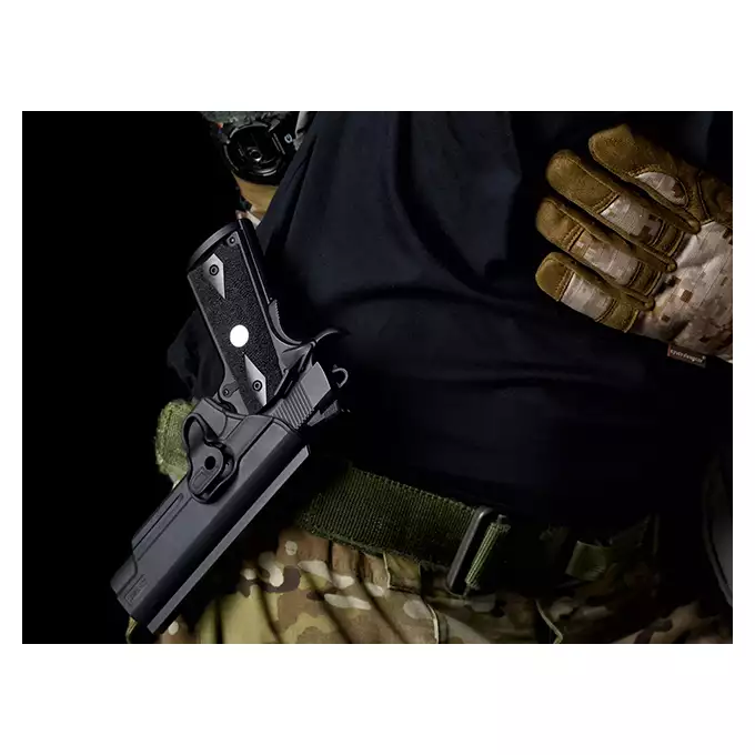 [Zestaw] M1911 Gladiator Marcux - Black [APS] + Kabura Airsoftowa do 1911 - Black [Amomax]