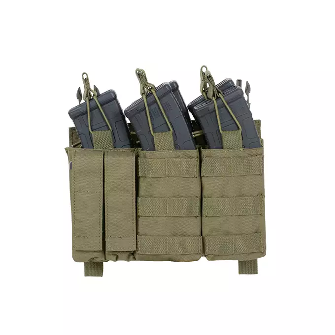 [Zestaw] Modularny Chest Rig Buckle Up - Olive [8FIELDS] + Buckle Up potrójna ładownica karabinowo-pistoletowa AK/9mm - Olive
