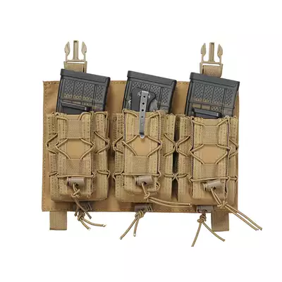 [Zestaw] Wielozadaniowy Plate Carrier - Coyote [8FIELDS] + Buckle Up szybka potrójna ładownica karabinowo-pistoletowa - Coyote