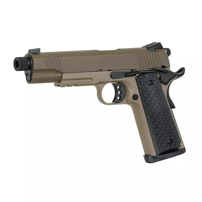 [Zestaw] R28 (TG-1) - Dark Earth/Brown [Army Armament] + Kabura Airsoftowa do 1911 - Black [Amomax]