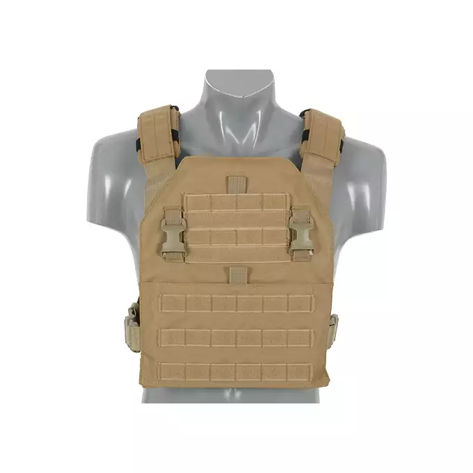 [Zestaw] Wielozadaniowy Plate Carrier - Coyote [8FIELDS] + Buckle Up Potrójna ładownica karabinowa - Coyote [8FIELDS]