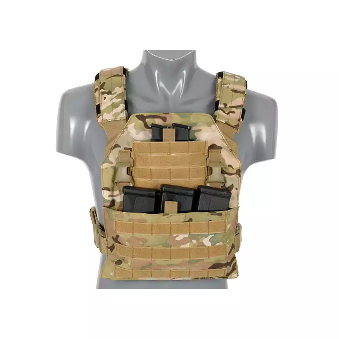 [Zestaw] Wielozadaniowy Plate Carrier - Multicamo [8FIELDS] + Buckle Up potrójna ładownica karabinowo-pistoletowa 5.56/9mm - MC