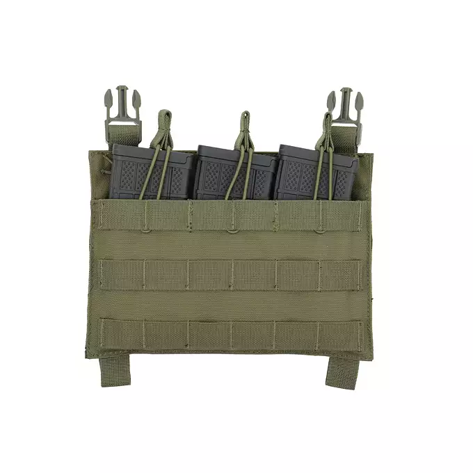 [Zestaw] Wielozadaniowy Plate Carrier - Olive [8FIELDS] + Buckle Up Potrójna ładownica karabinowa - Olive [8FIELDS]