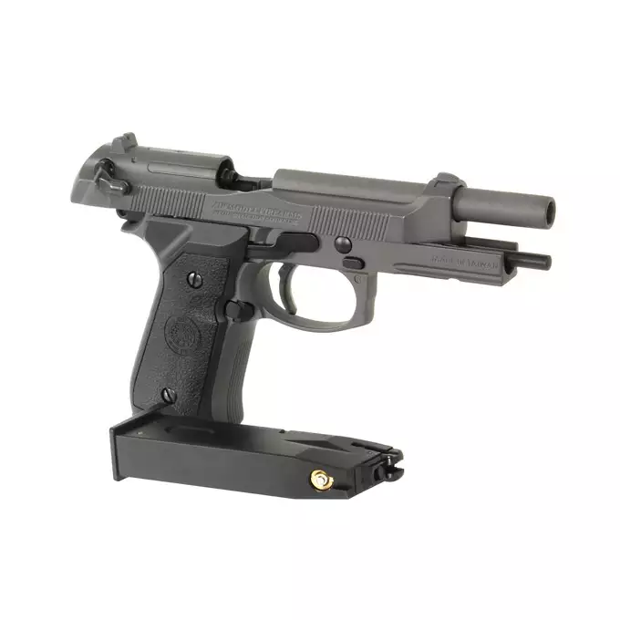 [Zestaw] HG-199 Full Auto Green Gaz [HFC] + Kabura Airsoftowa do Beretta M9/92F - Black [Amomax]