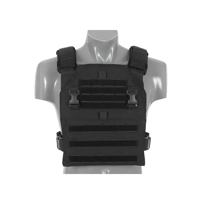 [Zestaw] Wielozadaniowy Plate Carrier - Black [8FIELDS] + Buckle Up potrójna ładownica karabinowo-pistoletowa 5.56/9mm - BK