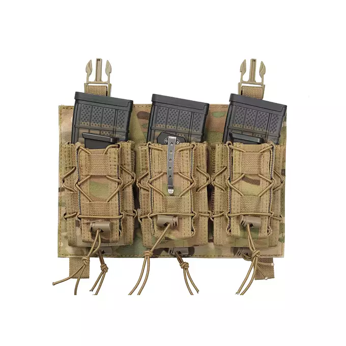 [Zestaw] Wielozadaniowy Plate Carrier - Multicamo [8FIELDS] + Buckle Up szybka potrójna ładownica karabinowo-pistoletowa - MC