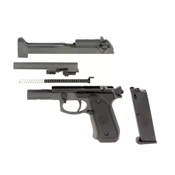 [Zestaw] HG-199 Full Auto Green Gaz [HFC] + Kabura Airsoftowa do Beretta M9/92F - Black [Amomax]