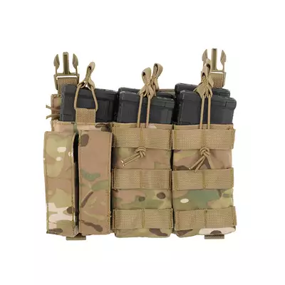 [Zestaw] Wielozadaniowy Plate Carrier - Multicamo [8FIELDS] + Buckle Up potrójna ładownica karabinowo-pistoletowa 5.56/9mm - MC