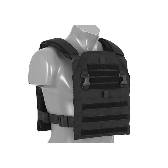 [Zestaw] Wielozadaniowy Plate Carrier - Black [8FIELDS] + Buckle Up szybka potrójna ładownica karabinowo-pistoletowa - Black