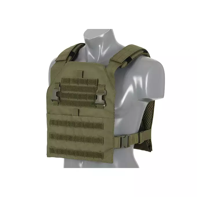[Zestaw] Wielozadaniowy Plate Carrier - Olive [8FIELDS] + Buckle Up potrójna ładownica karabinowo-pistoletowa 5.56/9mm - OD
