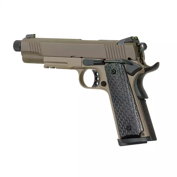 [Zestaw] R28 (TG-1) - Dark Earth/Brown [Army Armament] + Kabura Airsoftowa do 1911 - Black [Amomax]