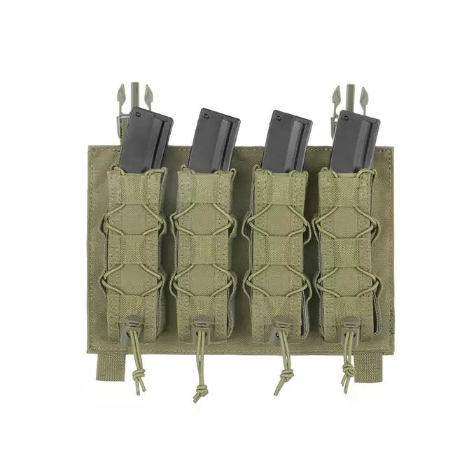 [Zestaw] Modularny Chest Rig Buckle Up - Olive [8FIELDS] + Szybka poczwórna ładownica BUCKLE UP na magazynki MP5/SMG/UTR45 - Olive [8FIELDS]