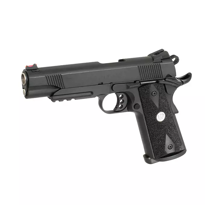 [Zestaw] M1911 Gladiator Marcux - Black [APS] + Kabura Airsoftowa do 1911 - Black [Amomax]