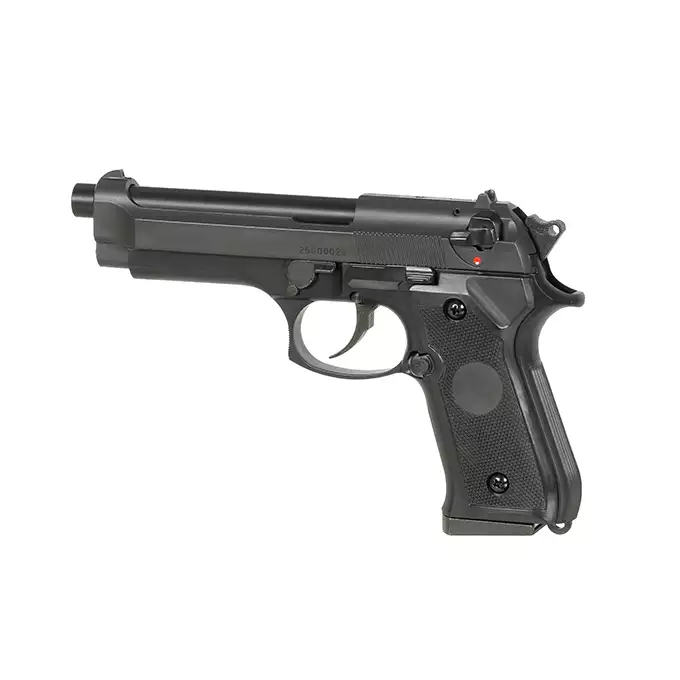 [Zestaw] ST92F Non-Blowback Airsoft Gas Pistol - Black [STTi] + Kabura Airsoftowa do Beretta M9/92F - Black [Amomax]