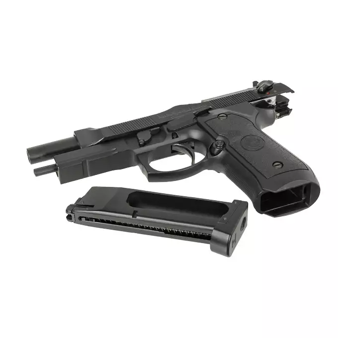 [Zestaw] HG-199 Full Auto CO2 [HFC] + Kabura Airsoftowa do Beretta M9/92F - Black [Amomax]