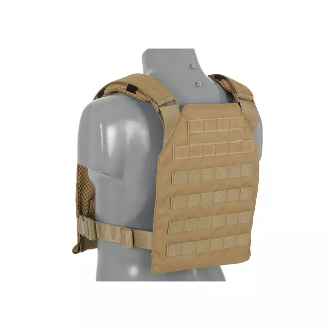 [Zestaw] Wielozadaniowy Plate Carrier - Coyote [8FIELDS] + Buckle Up Potrójna ładownica karabinowa - Coyote [8FIELDS]