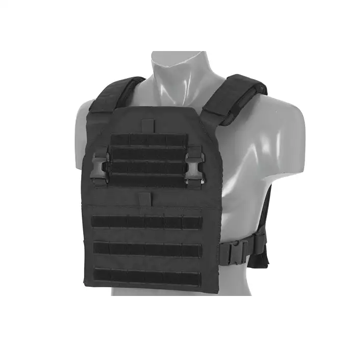 [Zestaw] Wielozadaniowy Plate Carrier - Black [8FIELDS] + Buckle Up szybka potrójna ładownica karabinowo-pistoletowa - Black