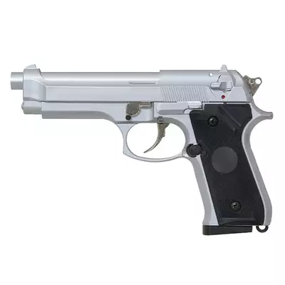 [Zestaw] ST92F Non-Blowback Airsoft Gas Pistol - Silver [STTi] + Kabura Airsoftowa do Beretta M9/92F - Black [Amomax]