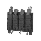 [Zestaw] Modularny Chest Rig Buckle Up - Black [8FIELDS] + Szybka poczwórna ładownica BUCKLE UP na magazynki MP5/SMG/UTR45 - Black